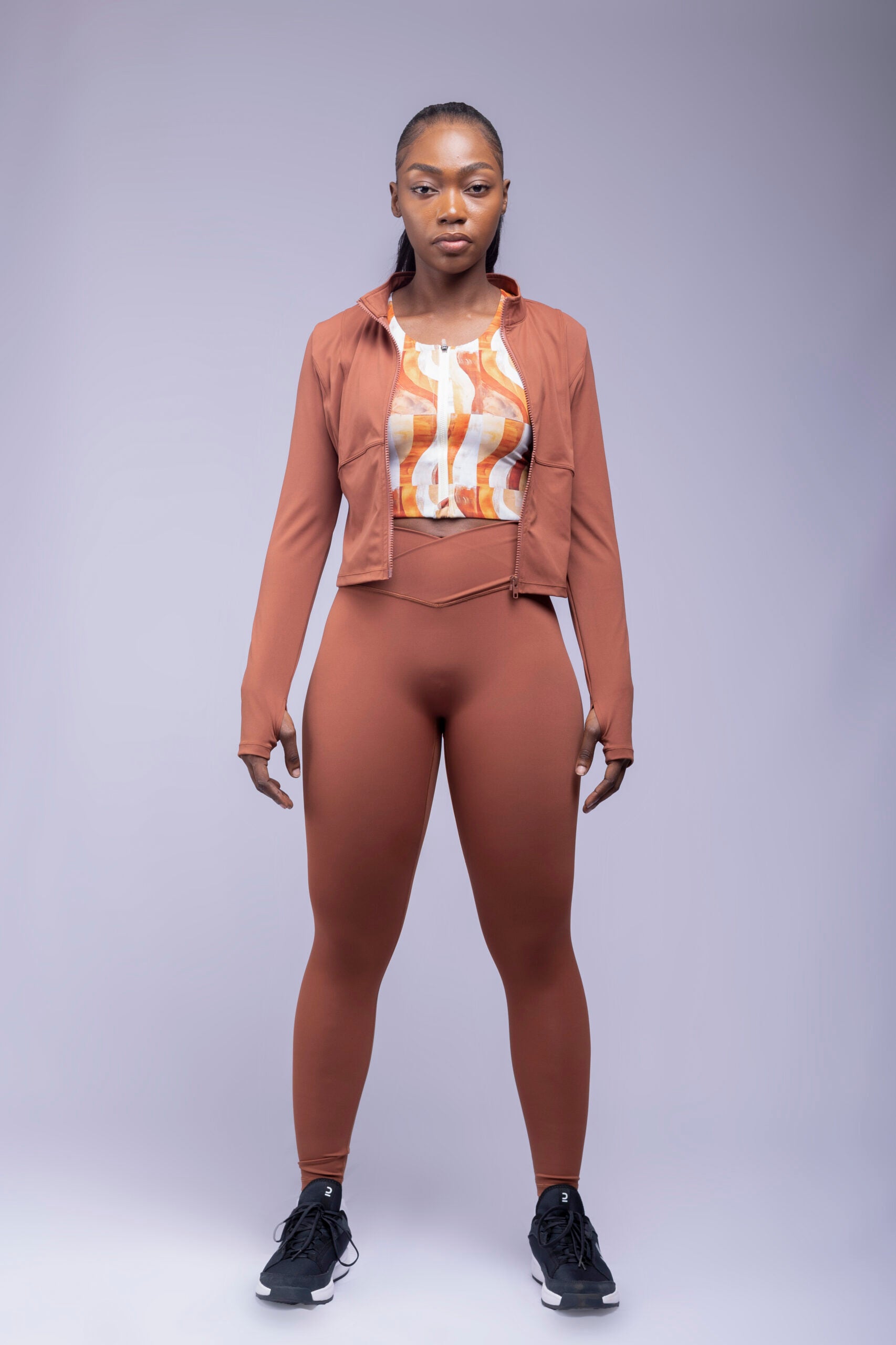 VESTE CROP TECHNIQUE NGUVU