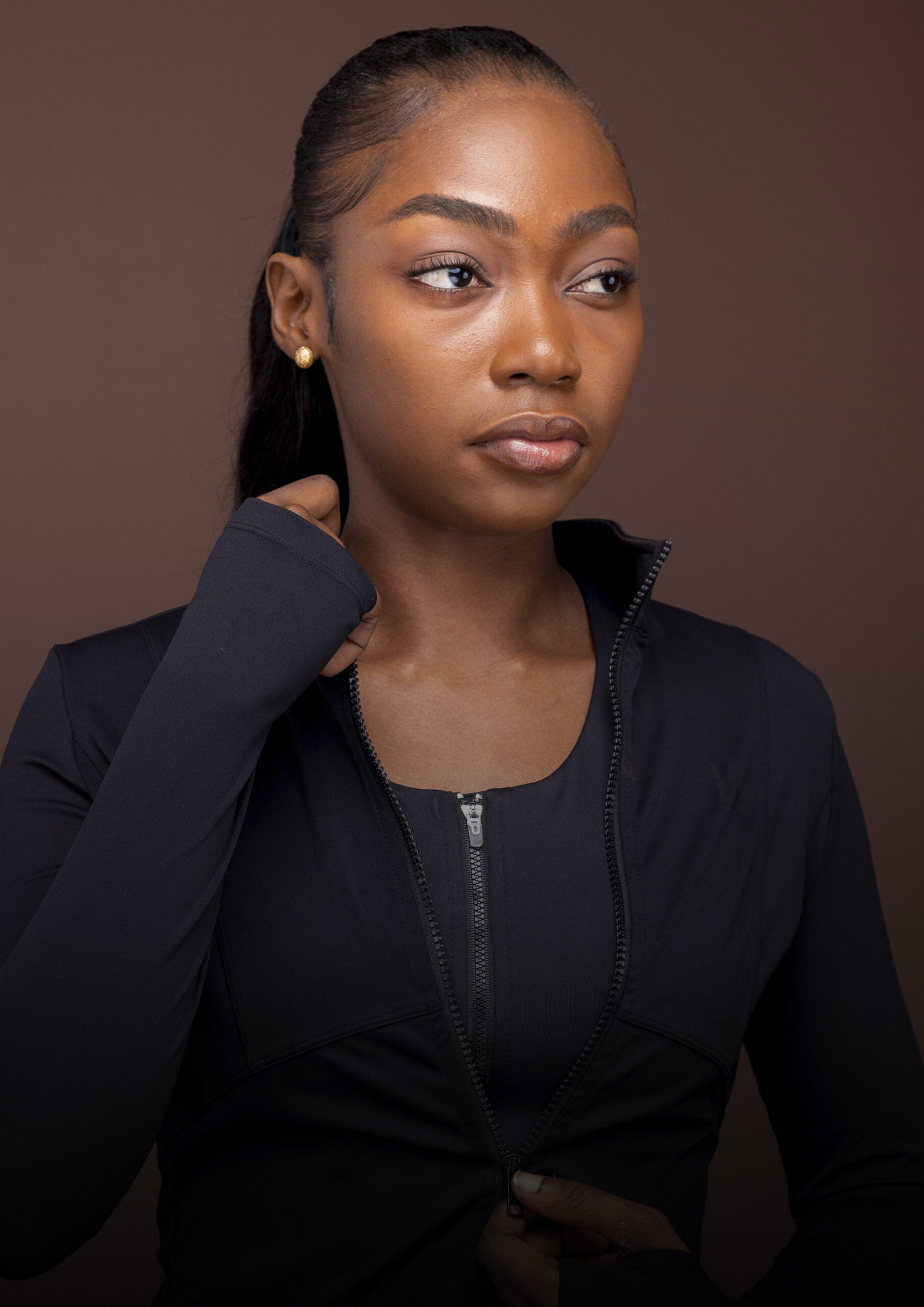 VESTE CROP TECHNIQUE NGUVU